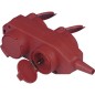 Accouplement de sécurité 4 crans, rouge avec douille anti-pli