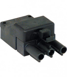 Prise 3 poles / noire 250 V/16 A systeme Wieland *BG*