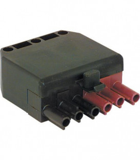 Prise 6 poles noir/marron systeme Wieland *BG*