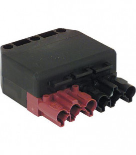 Accouplement 6 poles noir/marron systeme Wieland *BG*