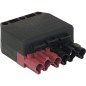Accouplement 6 poles noir/marron systeme Wieland *BG*