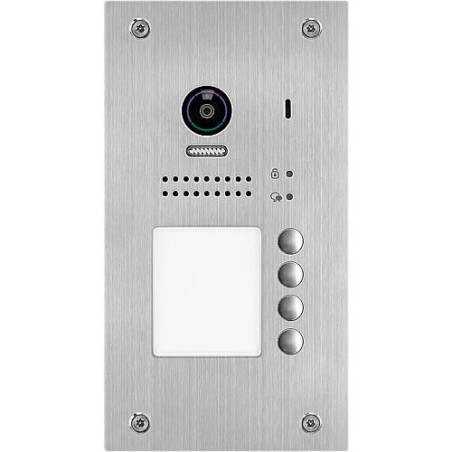 Interphone vidéo VT200 encastré, 4x sonnettes, inox lxhxp: 120x220x2 mm *KB*
