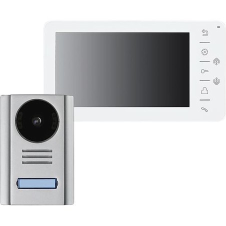 Interphone VT38 4 fils, 1 station 1xparleur porte avec 1 touche