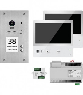 Interphone video VT200 en saillie 1xporte, 2x touches 2x Touch-station interne *KB*