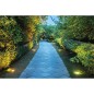 Spot LED encastre rond, avec GU10 , IP67, argente