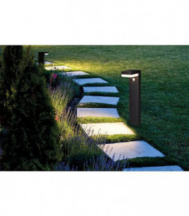 Luminaire solaire de chemin avec detecteur de mouvement et variateur intensite lum. IP44