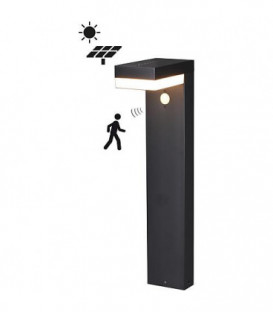 Luminaire solaire de chemin avec detecteur de mouvement et variateur intensite lum. IP44