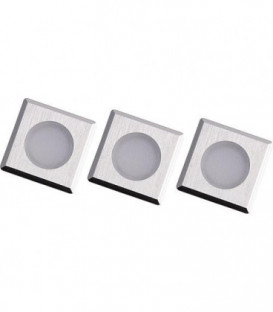 luminaire LED Würzburg 3 Heiconect carré, 3 pièces