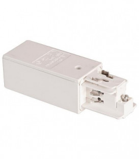 Ligne d'alimentation finale SL droite Brumberg, blanc pour rail electrique 3 phases