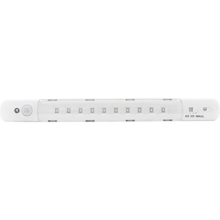 Bande de lumiere LED détecteur de mouvement, batterie, blanc, 260 mm, IP20