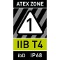 Torche de securite DEL PX 2 Ex 2 x AAA, LED jaune feu