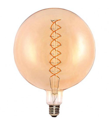 LED Deco, Ampoule torsadée E27, 5W, 250 lm, 2200K dimension diam. x h 200x262 mm