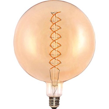 LED Deco, Ampoule torsadée E27, 5W, 250 lm, 2200K dimension diam. x h 200x262 mm