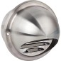 Grille d'aeration à lamelles V2A jusqu'à 350 m³/h avec moustiquaire raccord diam 100mm Diam ext 150mm