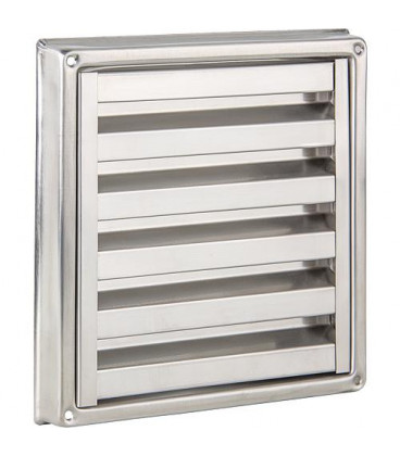 Grille d'aération SMF 190 inox moustiquaire intégrée