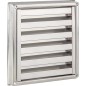 Grille d'aération SMF 190 inox moustiquaire intégrée