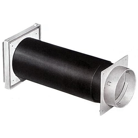 Aerateur a canal telescopique raccord rond diametre 125 mm grille ext diam: 200 mm V2A rond