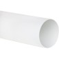 Tube rond DN 150, 1 m, blanc avec manchon