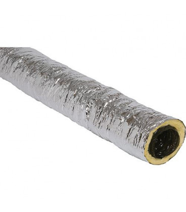 Tube aération flexible, isolé 25 mm épaisseur, en plastique 6m, d : 80 mm Tube aération flexible, isolé 25 mm épaisseur, en plastique 6m, d : 80 mm
