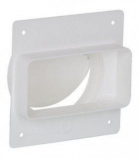 Clapet de retenue pour canal plat FLRSK 100 / raccord mural NW 100 sur 110x55 mm plastique blanc