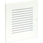 Grille de protection intemperies blanc laquee H/B: 138 x 238 mm metal avec protect anti-insectes et fixation