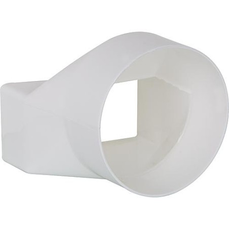 Raccord de reduction FLÜR 100 diam. 100 mm sur 100 x 50 mm plastique blanc