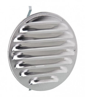 Grille d'aération ronde LGR 100al dim ext 130 mm / Diamètre nominal 100-125 / Alu anodisé