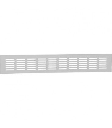 Grille d aeration LG 400/100 Dim : 400 x 100 mm aluminium mat anodise