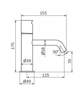 Mitigeur Lavabo Or Brass