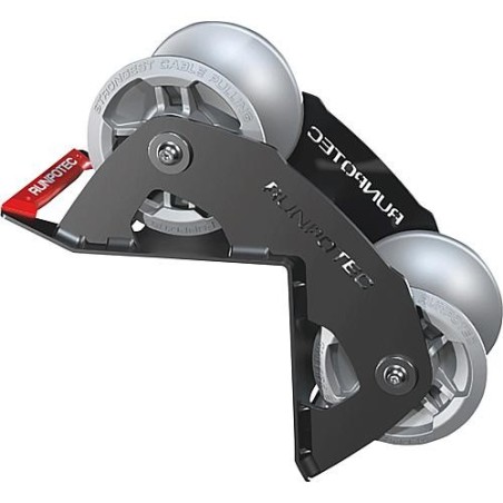 Poulie de cable Runpotec 2 chainons, 90°, 2,86 kg cable Ø: 100 mm