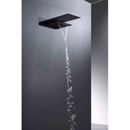ENSEMBLE DE DOUCHE THERMOSTATIQUE ENCASTRÉ RODAS NOIR MAT