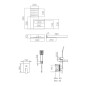 ENSEMBLE DE DOUCHE THERMOSTATIQUE ENCASTRÉ RODAS NOIR MAT ENSEMBLE DE DOUCHE THERMOSTATIQUE ENCASTRÉ RODAS NOIR MAT