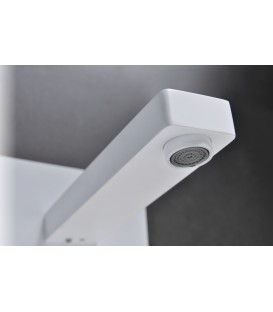 MONOCOMMANDE ENCASTRÉ CARRÉ LAVABO SUIZA BLANC MAT
