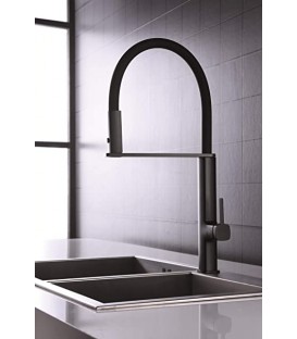ROBINNETERIE CUISINE MENORCA NOIR MAT