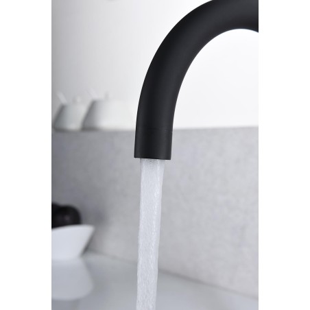 ROBINNETERIE CUISINE 2 MANCHES MANACOR NOIR MAT