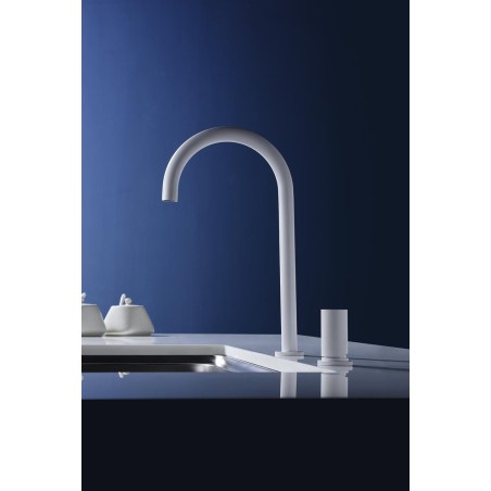 ROBINNETERIE CUISINE 2  MANCHES MANACOR BLANC MAT