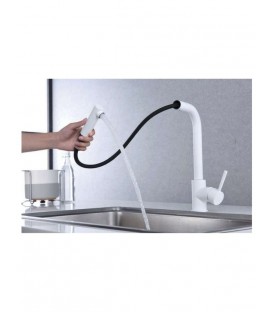 ROBINNETERIE CUISINE MALTA BLANC MAT