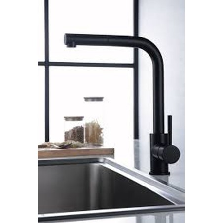 ROBINNETERIE CUISINE MALTA NOIR MAT