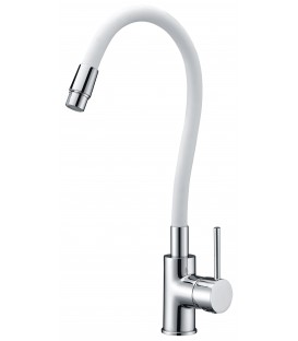 ROBINETTERIE CUISINE VIENA BLANC/CHROME