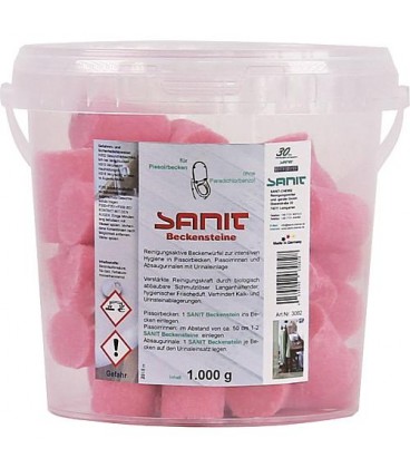 SANIT Bloc WC 48 pièces boite 1000g SANIT Bloc WC 48 pièces boite 1000g
