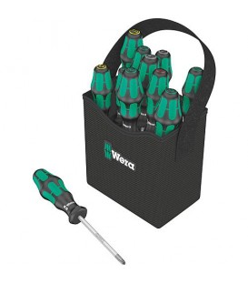 Kit Tournevis WERA 11 pièces dans box de rangement Wera2go4