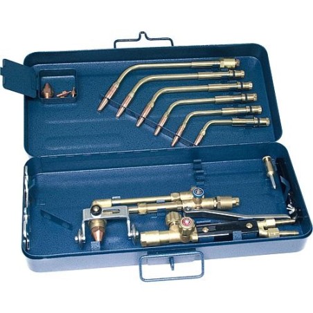 brûleur combine soudure et découpe 17mm avec levier dans coffret soudure 0,5-14mm, découpe 3-100mm