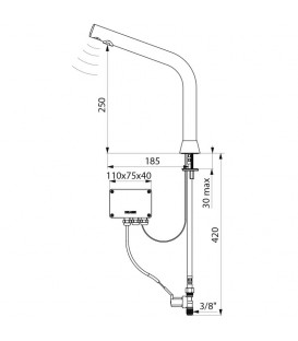 Robinet électronique BINOPTIC