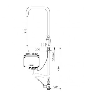 Mitigeur électronique TEMPOMATIC MIX PRO