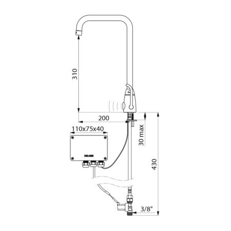 Mitigeur électronique TEMPOMATIC MIX PRO