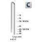 Agrafes Type C 4/23 zinguées Emballage 2000 pièces Agrafes Type C 4/23 zinguées Emballage 2000 pièces
