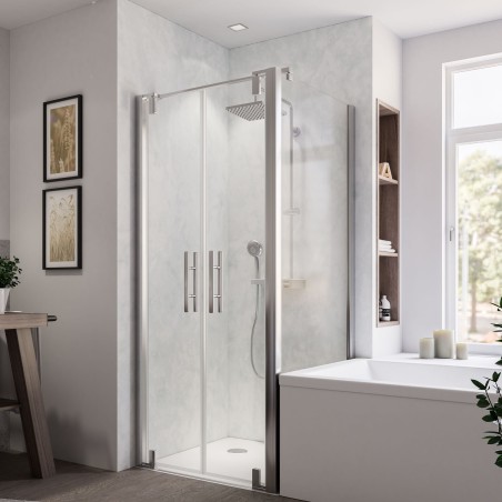 Paroi de douche fixe