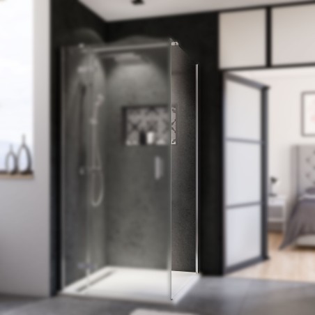 Panorama paroi fixe pour porte pivotante