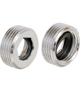 Reduction laiton chromé male 3/4" femelle 1/2" ***BG***