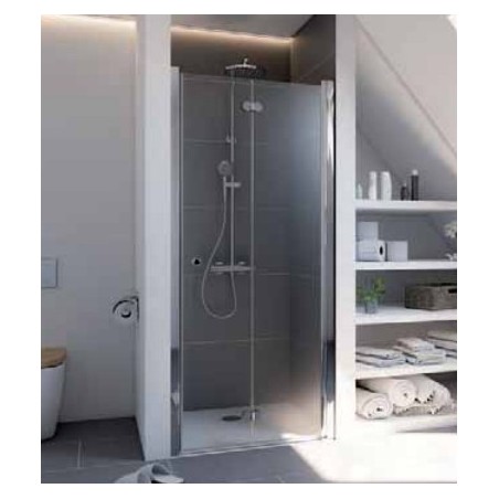 Elana 6 porte pivo-pliante 2 parties pour niche version droite